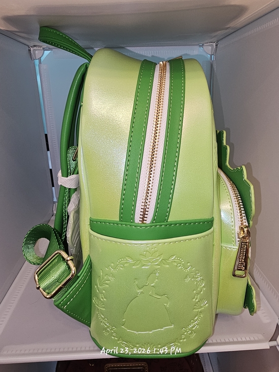 Loungefly Disney The Princess & The Frog Tiana Cake Backpack in a Bright Green